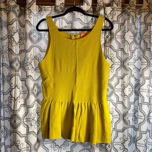 Anthropologie joe’s jean yellow tank top size L